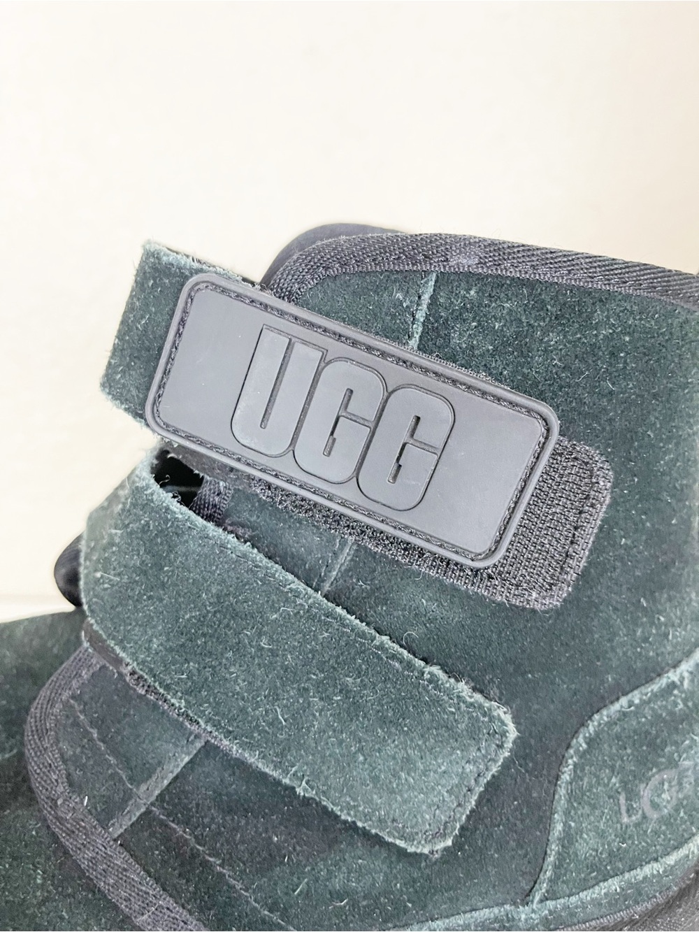 UGG Neumel Platform boots in Black Suede Ankle Boot with Dual Straps - Picture 13 of 16